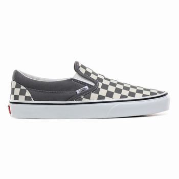 Vans Checkerboard Classic - Miesten Slip-on kengät - Valkoinen